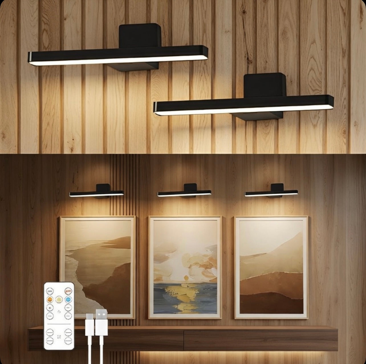 2pc Wall Lux Light Beams