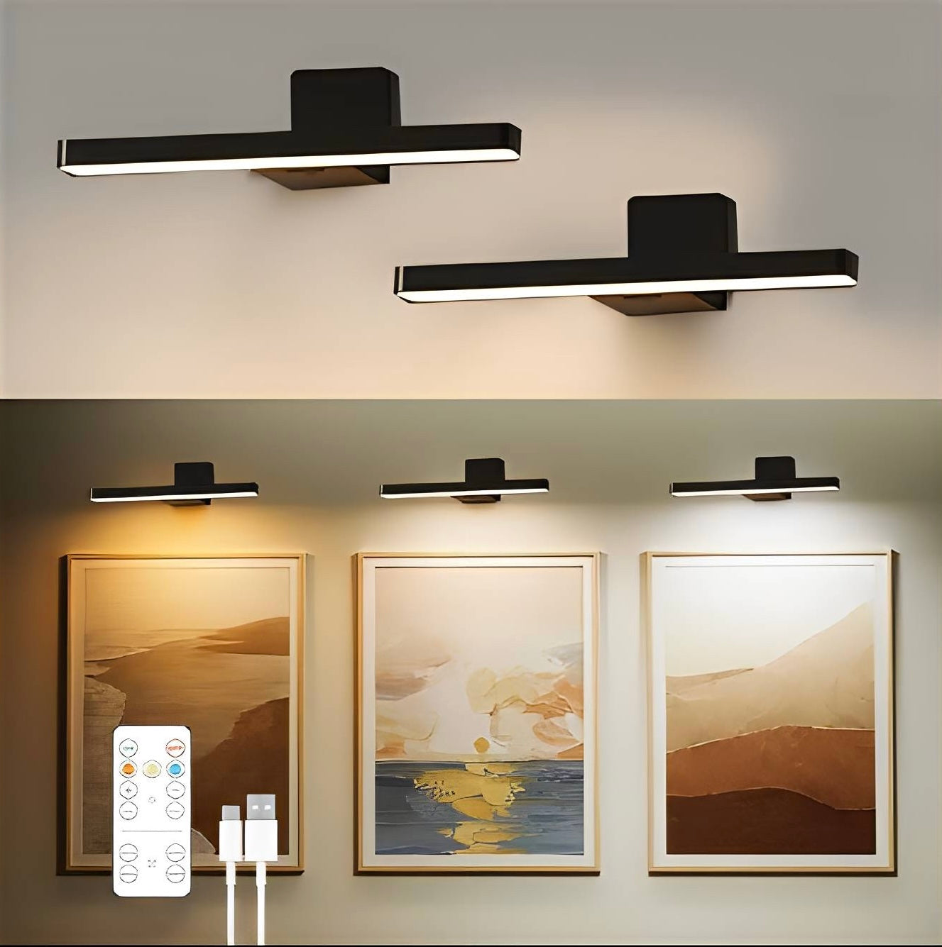 2pc Wall Lux Light Beams
